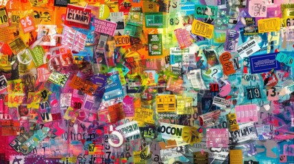 Fototapeta premium Close-up of a pile of colorful plastic toys.