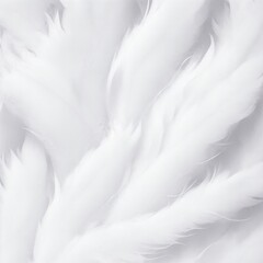 Fototapeta premium Stylish White Soft Feathers Background