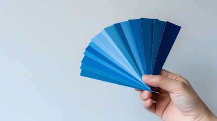 The blue color swatches - Powered by Adobe