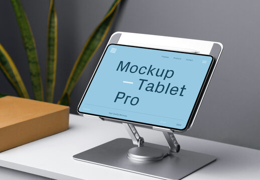 Tablet Pro in Dock Mockup