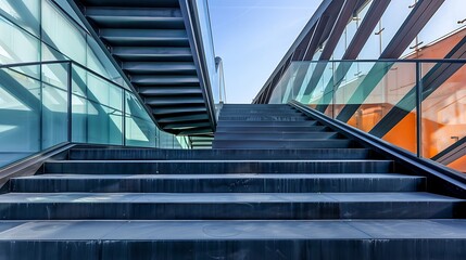 Fototapeta premium escalator in building