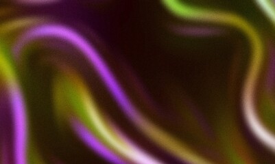 Purple green wave color gradient background grainy texture black abstract web banner backdrop design copy space. Swirl wavy noise background.