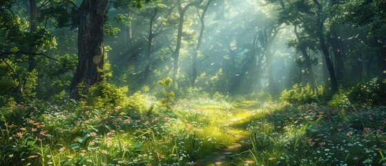 Obraz premium Create a sanctuary for your ideas amidst the untouched beauty of nature's blank canvas.