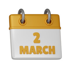 2 March 3d icon