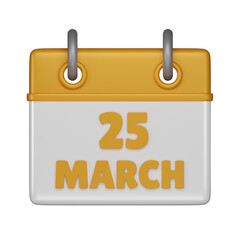 25 March 3d icon