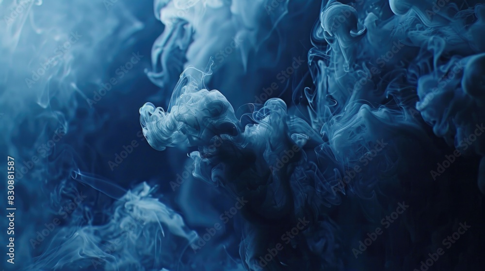 Poster detailed view of a smoke cloud. suitable for various projects