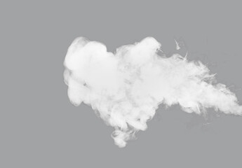 Abstract smoke or fog on transparent background, png © Prostock-studio