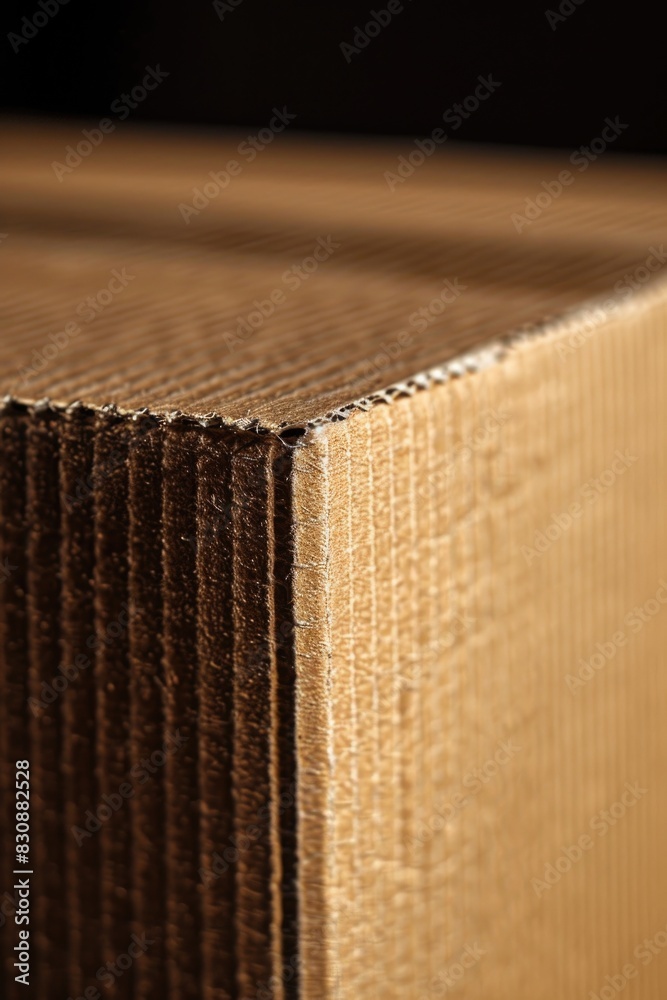 Poster cardboard box on a table, suitable for shipping and delivery concepts