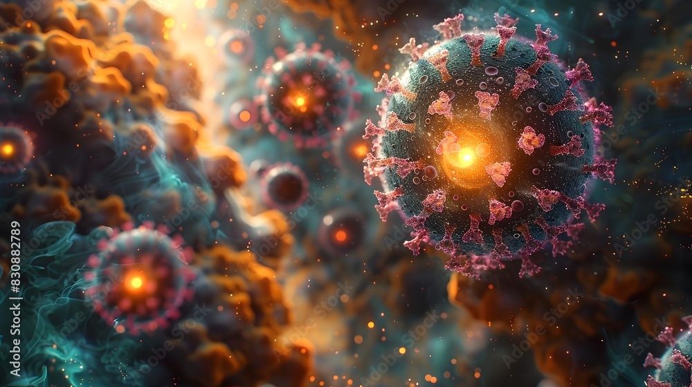 Aufkleber captivating cosmic chaos a dramatic celestial explosion in the depths of the universe