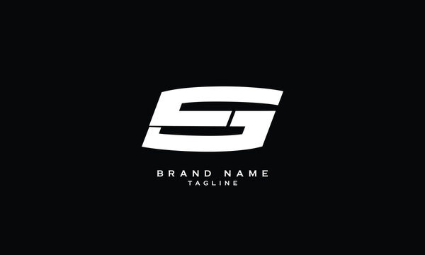 CGS, CSG, GCS, GSC, SGC, SCG, CG, GC, CS, SC, Abstract initial monogram letter alphabet logo design