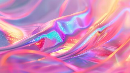 Holographic Texture Gradient Abstraction Metallic Paper Spectrum Background Blur Mesh of Colors Rosy Metallic Backdrop Pearly Gradient Gentle Impact Purple Holographic Texture