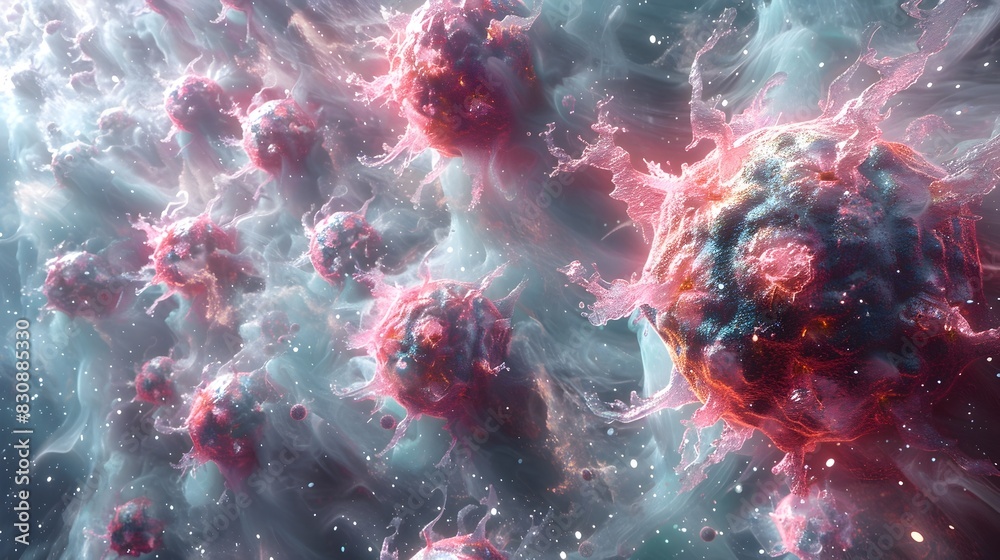 Aufkleber cosmic enigma a captivating celestial explosion of luminous energy and mysterious cosmic matter