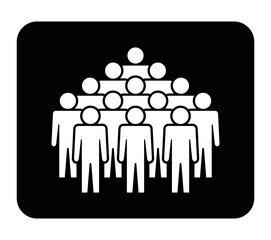 Symbol, ikona ludzi. Plik wektorowy.