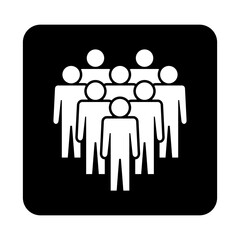 Symbol, ikona ludzi. Plik wektorowy.