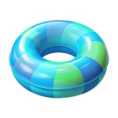 Obraz premium Isolated swimming pool float on a white background