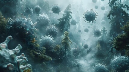Fototapeta premium Enchanting Underwater Realm of Vibrant Marine Life and Captivating Coral Formations