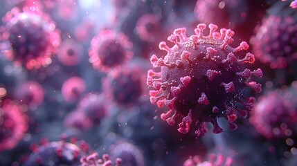 Highly Detailed Microscopic View of Coronavirus Disease COVID 19 Causing Pathogen SARS CoV 2 Structure and Molecular Makeup for Scientific Research