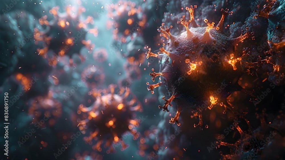 Poster intense fiery explosion with chaotic burst of flames and scorching embers erupting in a cataclysmic 