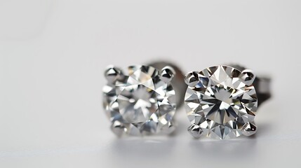 diamond, earring, gift, fashion, gem, luxury, precious, shiny, silver, female, accessory, stone, crystal, expensive, gold, jewel, jewellery, isolated, white, background, brilliant, gemstone, jewelry, 