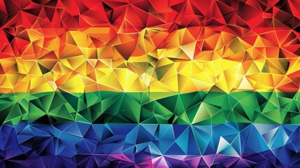 Obraz premium An abstract background featuring a rainbow flag prride month