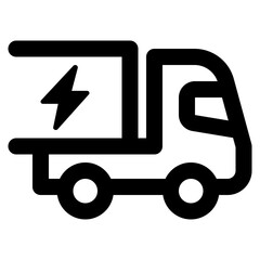 Electric Truck Icon
