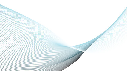 White abstract background with dynamic curve line