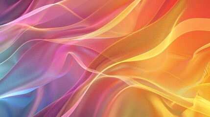 Obraz premium An abstract rainbow flag background with flowing
