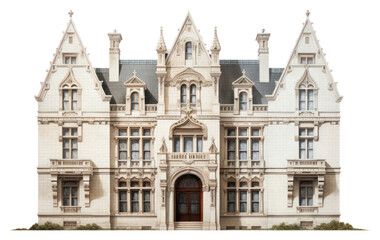 Fototapeta premium PNG Gothic townhome architecture building house city.