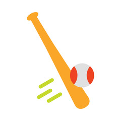 Baseball Strike Flat Icon Design