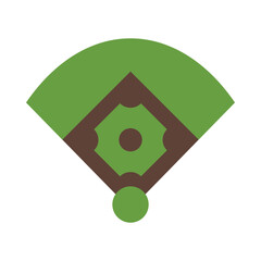 Outfield Flat Icon Design