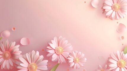 Flower pastel color background, design background for women's day and mother's day with copy space