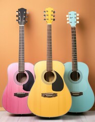 Obraz premium acoustic guitar isolated guitar, music, acoustic, instrument, isolated, musical, string, classical, wood, sound