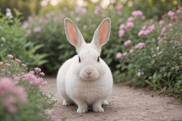 Obraz premium rabbit in the garden