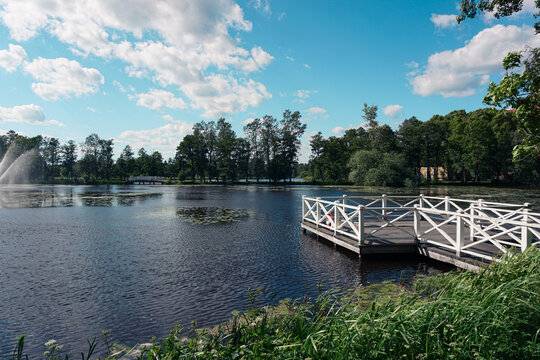 Scenic view of a lake against the sky