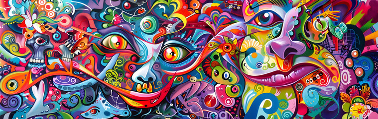 Vibrant Surreal Abstract Art A Captivating Kaleidoscopic Journey through Imagination and Emotion