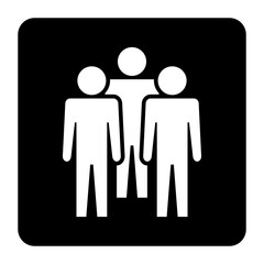 Symbol, ikona ludzi. Plik wektorowy.