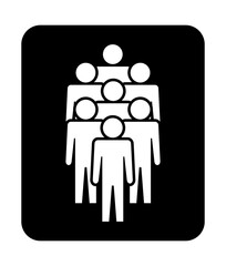 Symbol, ikona ludzi. Plik wektorowy.