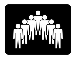 Symbol, ikona ludzi. Plik wektorowy.