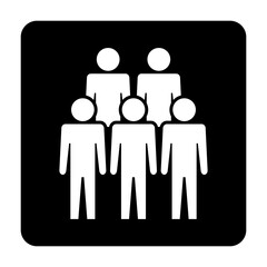 Symbol, ikona ludzi. Plik wektorowy.