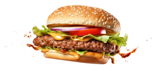 PNG Hamburger food white background vegetable.