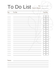 Notbook interior To-do List KDP