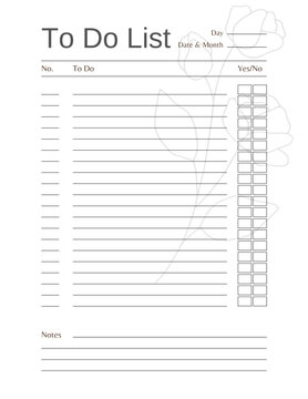 Notbook interior To-do List KDP