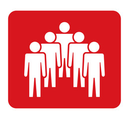 Symbol, ikona ludzi. Plik wektorowy.