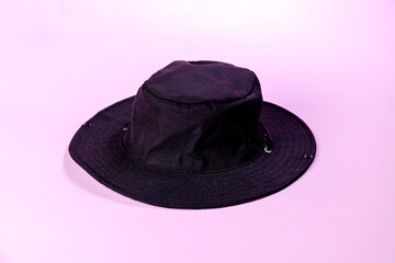 Straw sombrero on pink background. mockup. Sombrero concept. Product concept for women. space for text.