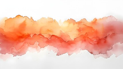 Fototapeta premium Harmonious Watercolor Expressions on Clean Crisp Paper