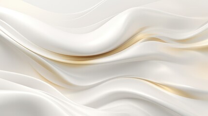 Obraz premium White and gold waves background