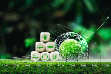 green transportation Concepts of electric or hybrid cars, land, water, air transportation, green...