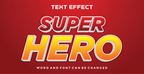 Super hero editable text effect