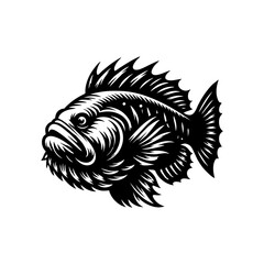 fish predator logo design. goliath logo design inspiration