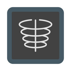 XRay Flat Icon Design